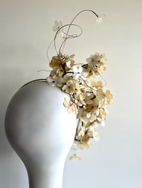 Image 3 of Cream hydrangea headpiece
