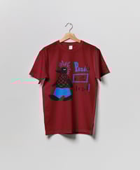 Image 1 of "Punk's not dead!" póló - süni - piros