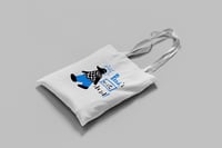 Image 2 of "Punk's not dead!" tote bag - süni - fehér