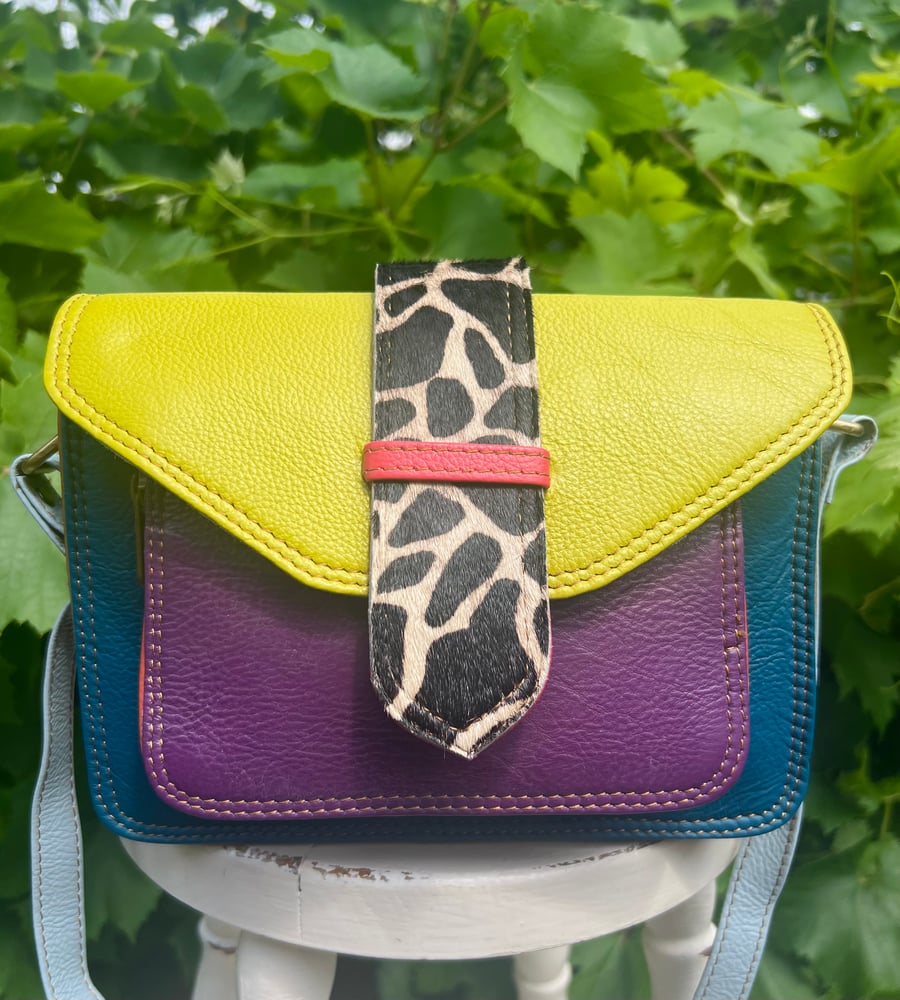 Image of Harlequin Collection Recycled Leather/Reversible strap - #A1