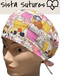 Image 2 of Cat Scrub Hats