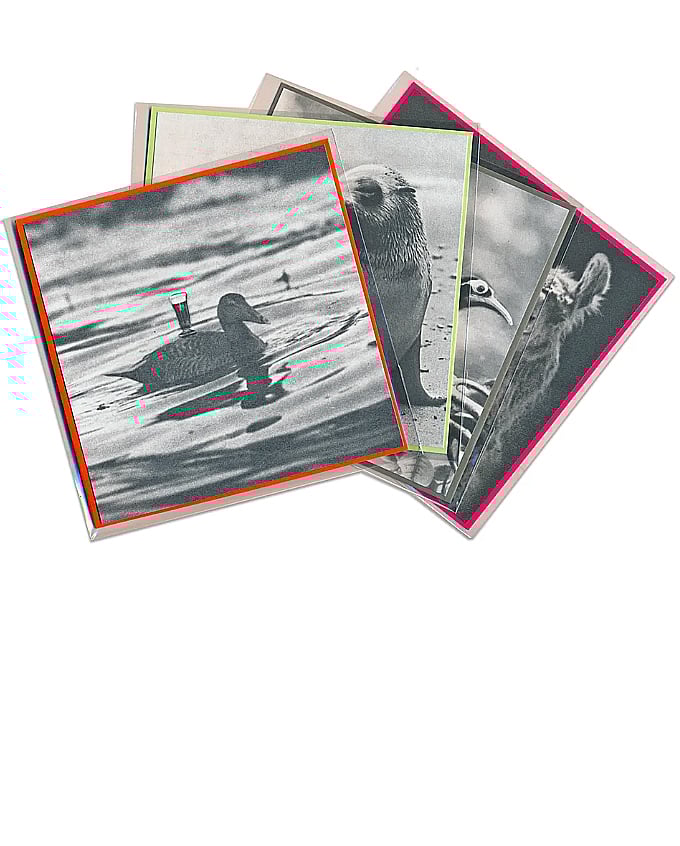 Image of 'YOU RUN AROUND...' - postcard set with envelop (4)