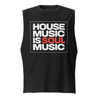 Image 1 of House Music Is Soul Music muscle tee RED - Unisex