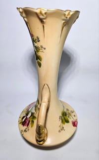 Image 6 of Royal Worcester Pair Trumpet Shaped Vases