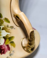 Image 7 of Royal Worcester Pair Trumpet Shaped Vases