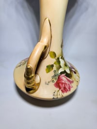 Image 8 of Royal Worcester Pair Trumpet Shaped Vases