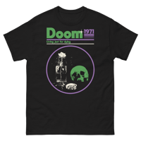 Image 1 of Doom 1971 T-shirt (Green & Purple)