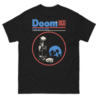 Image 1 of Doom 1971 T-shirt (Blue & Red)