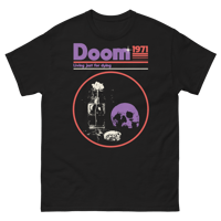 Image 1 of Doom 1971 T-shirt (Purple & Red)