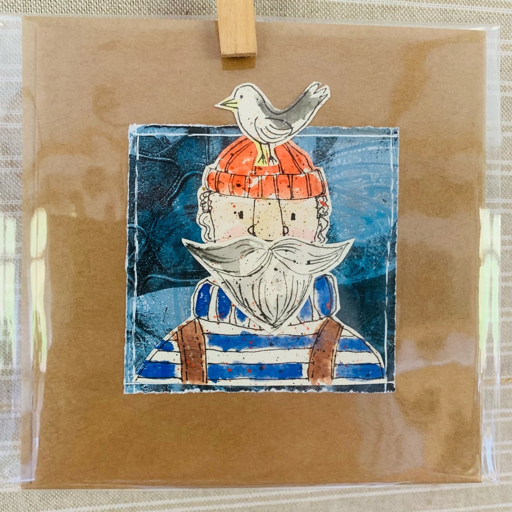 Image of 4 Hand Painted Cards #B4