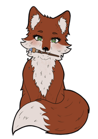 Original Art - "Fox" - Vinyl Sticker