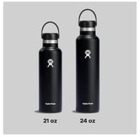 Image 2 of Hydro Flask™️ Standard Mouth Bottle 21 oz, 24 oz | Black