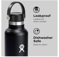 Image 3 of Hydro Flask™️ Standard Mouth Bottle 21 oz, 24 oz | Black