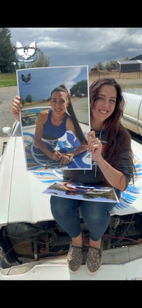 Lacey Lou Bug Signed poster (Leaning) 