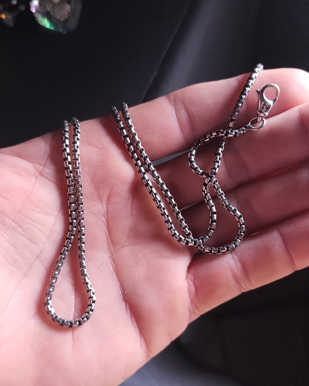 Image of Rounded Box Chain Necklace