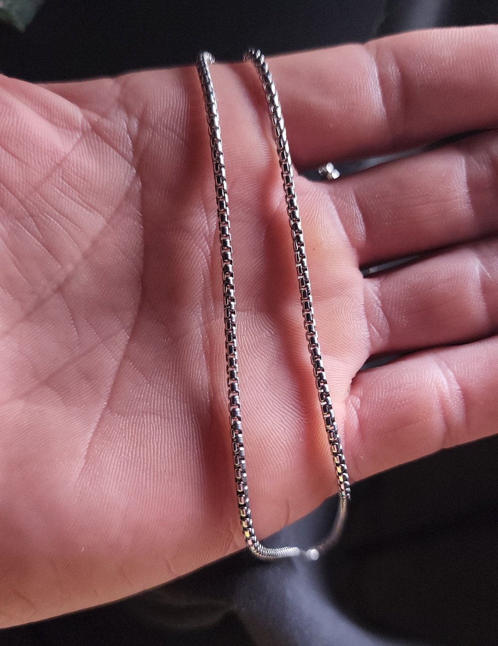 Image of Rounded Box Chain Necklace Unbranded