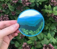 Image 1 of Blue Ridge Mountains Vinyl Sticker, 3-inch
