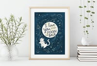 Image 1 of I Love You to the Moon and Back Art Print