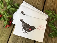 Image 3 of Happy Blackbird Thinking of You Greeting Card Set