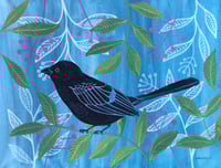 Image 4 of "Night Bird" Original Painting