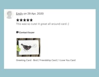 Image 5 of Happy Blackbird Thinking of You Greeting Card Set