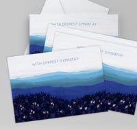 Image 1 of Sympathy Cards with Mountain Scene