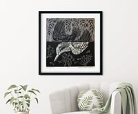 Image 1 of Kingfisher Linocut Block Print