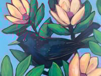 Image 2 of "Spring Starling" Acrylic Painting on Panel