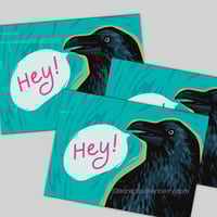 Image 2 of Hey! Send a Raven Postcard for Contacting Reps and Officials