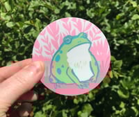 Image 1 of Vinyl Frog Sticker, 3-inch