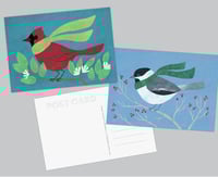 Image 2 of Winter Birds Postcard Set