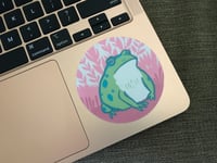 Image 2 of Vinyl Frog Sticker, 3-inch