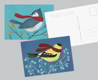 Image 3 of Winter Birds Postcard Set