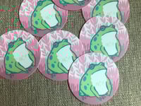 Image 3 of Vinyl Frog Sticker, 3-inch