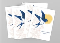 Image 1 of Sympathy Cards with Swallow