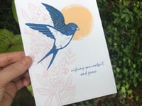Image 2 of Sympathy Cards with Swallow