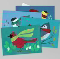 Image 1 of Winter Birds Greeting Cards, Bird Lover Gift