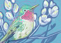 Image 3 of Hummingbird Art Print