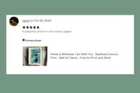 Image 5 of SPECIAL EDITION Lino cut Print with Fish