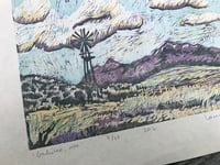Image 3 of Galisteo Woodcut Block Print, limited edition