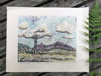 Image 5 of Galisteo Woodcut Block Print, limited edition