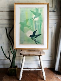 Image 1 of "Finding Home" Linocut Print 