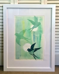 Image 2 of "Finding Home" Linocut Print 