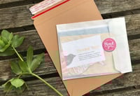 Image 6 of Pack of 6 Letterpress Thank You Cards with Birds, Handmade Stationery, Gift for Bird Lover