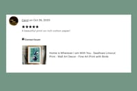 Image 5 of Woodcut Print with Cardinal, limited edition