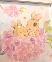 Image 1 of 'Bunny Blossoms' Original Painting