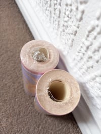 Image 2 of 1990s Vintage Brewster Wallpaper Border Rolls - Sun Moon Stars Celestial Starry Sky - (Set of 2)