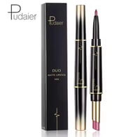Image 1 of 2-in-1 Double Head Velvet Lipstick and Lip Liner Pen. Pudaier