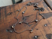 Image 1 of Dainty diamond cluster necklace 
