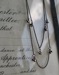 Image 3 of Dainty diamond cluster necklace 